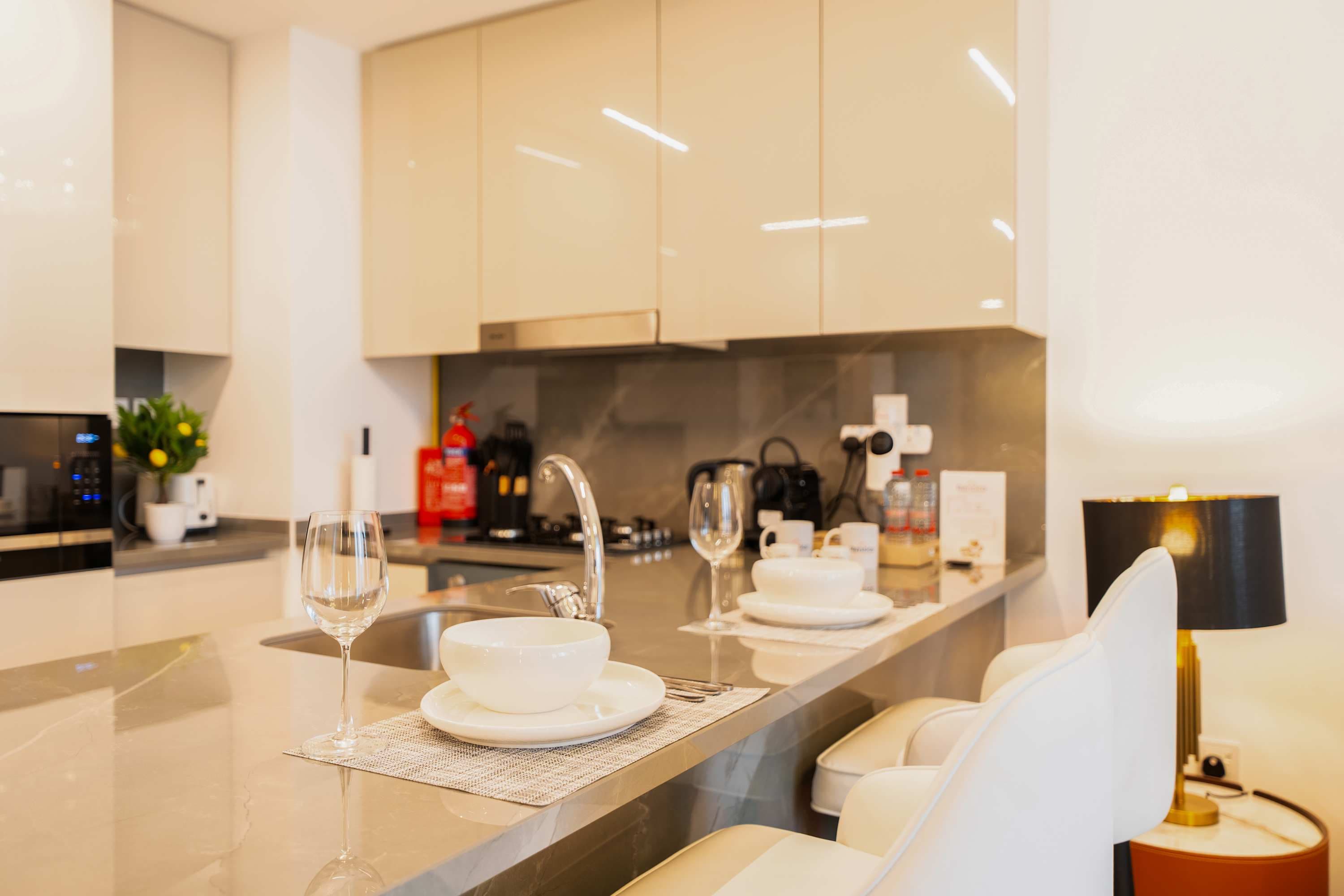 Rentico | Burj View 1BR Apt | Balcony & Foosball — photo 13