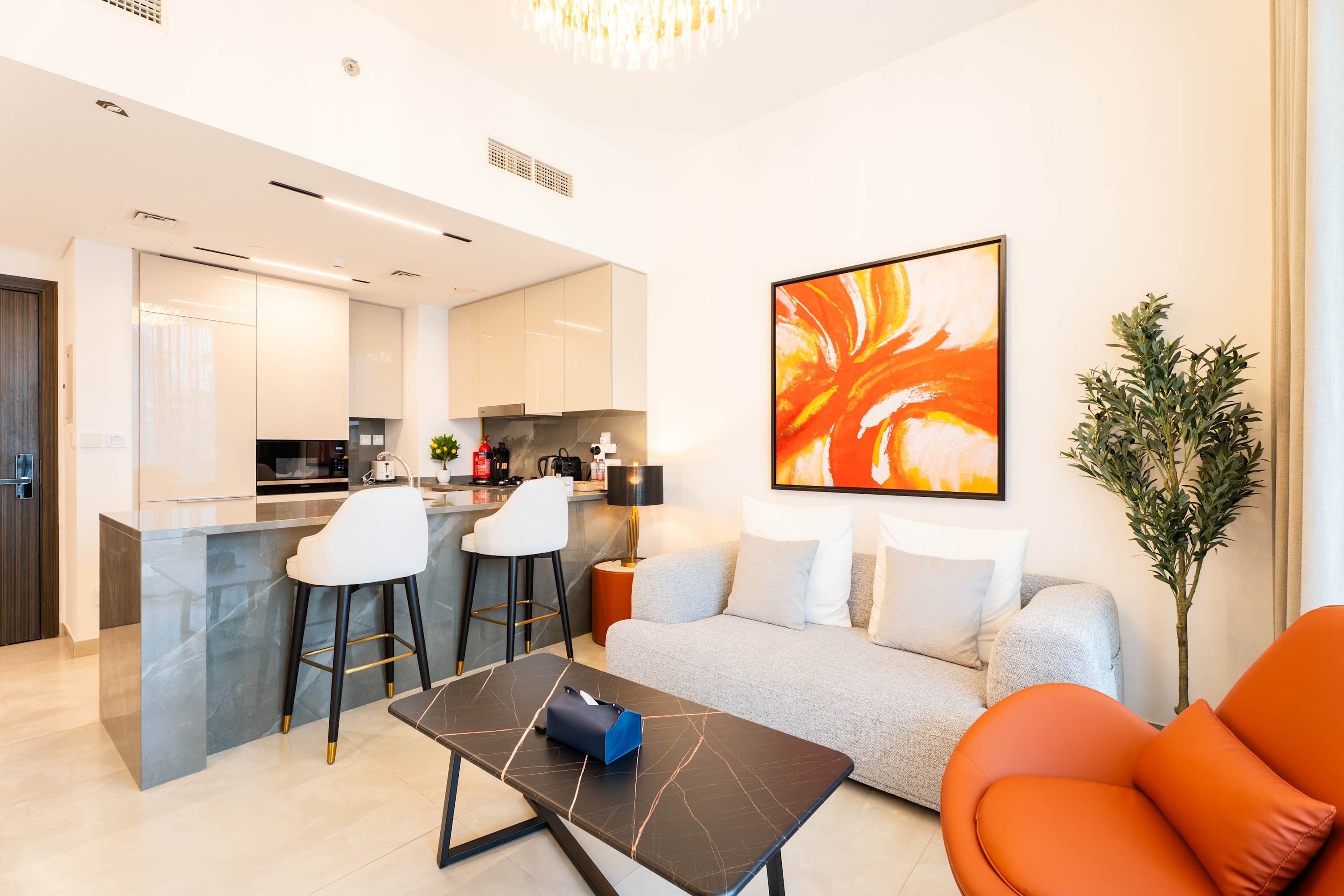 Rentico | Burj View 1BR Apt | Balcony & Foosball — photo 10