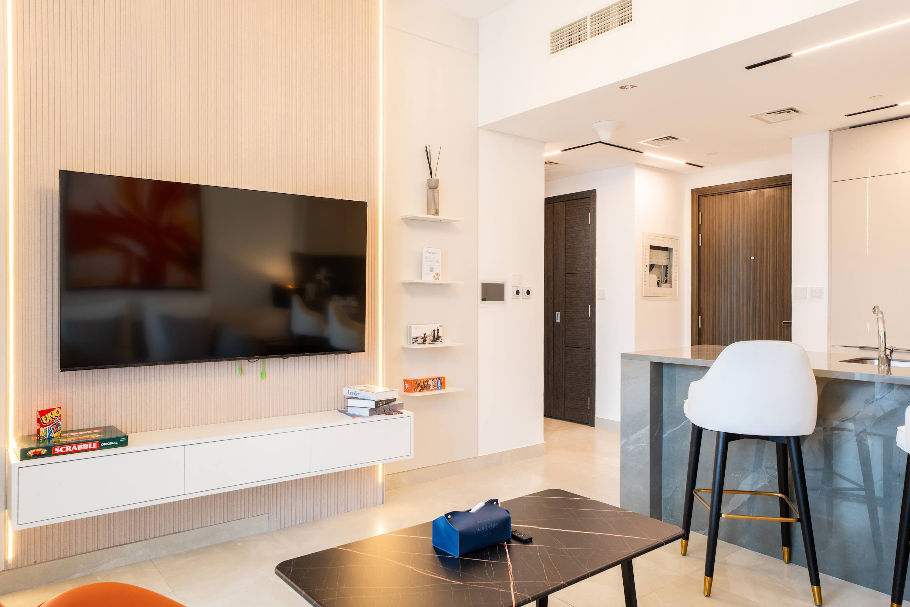 Rentico | Burj View 1BR Apt | Balcony & Foosball — photo 9