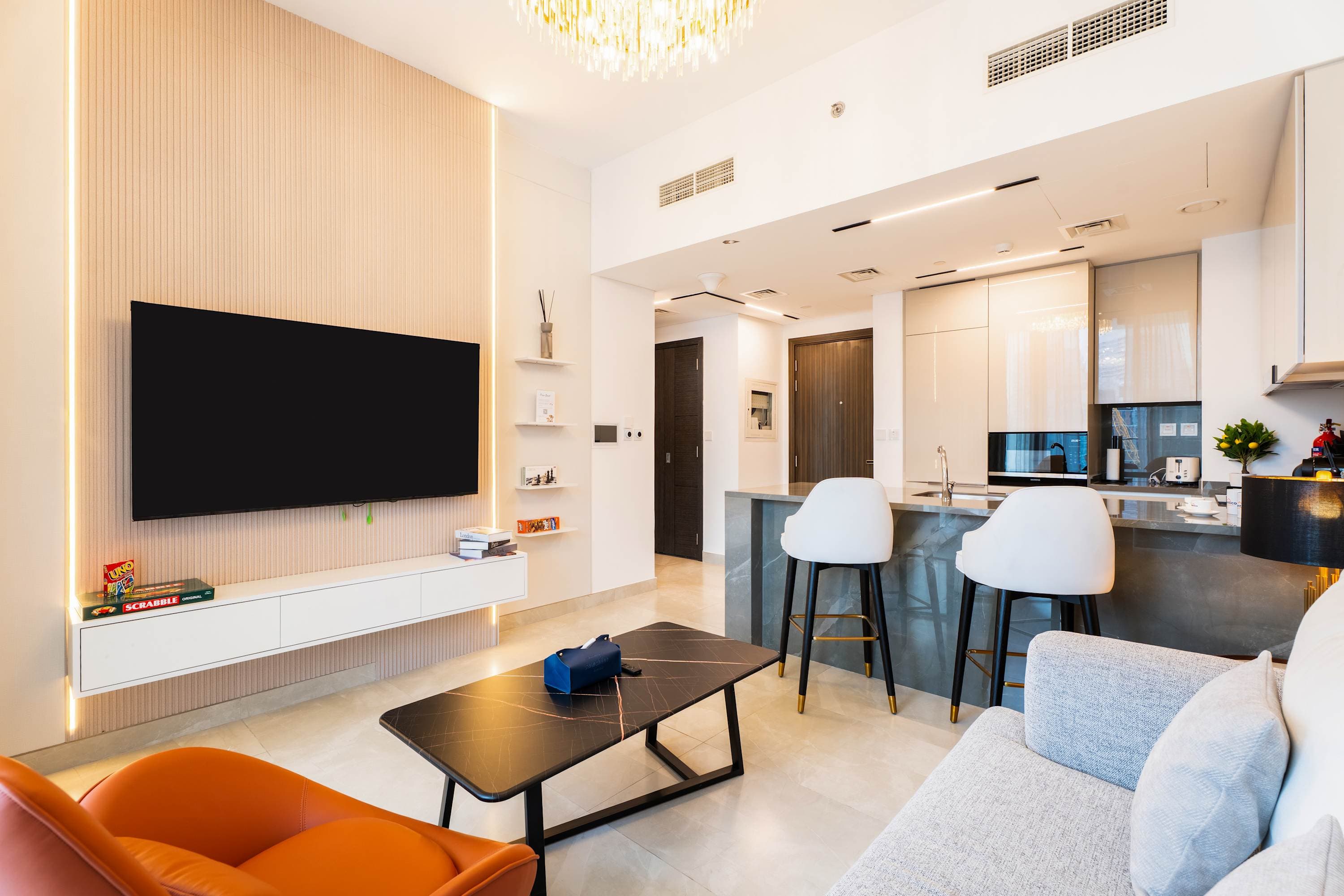 Rentico | Burj View 1BR Apt | Balcony & Foosball — photo 2